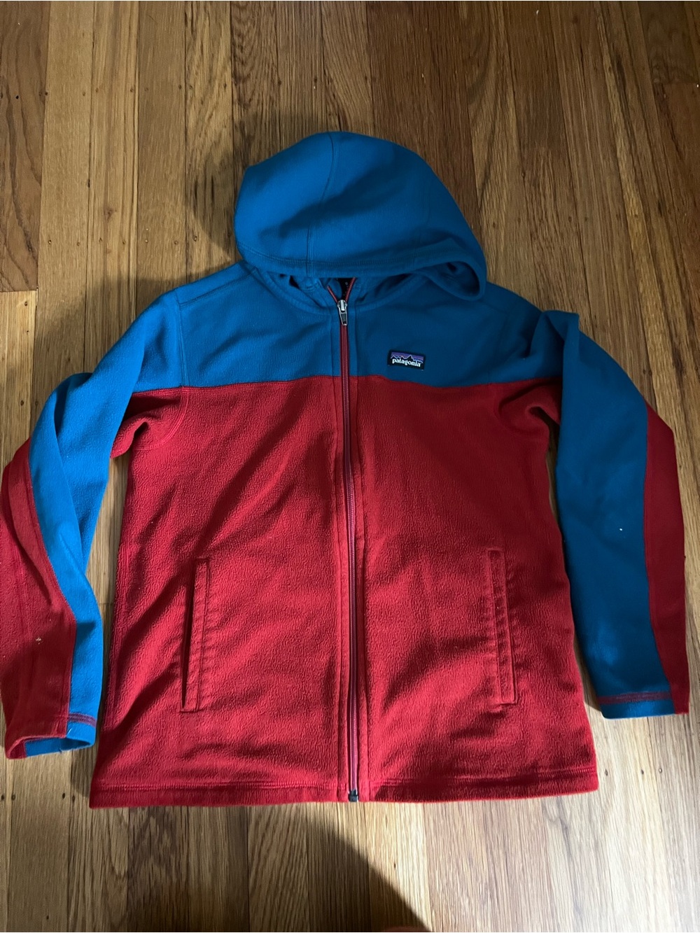 Patagonia Kids Two-Tone Hooded Fleece Jacket